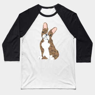 Brindle Boston Terrier Dog Baseball T-Shirt